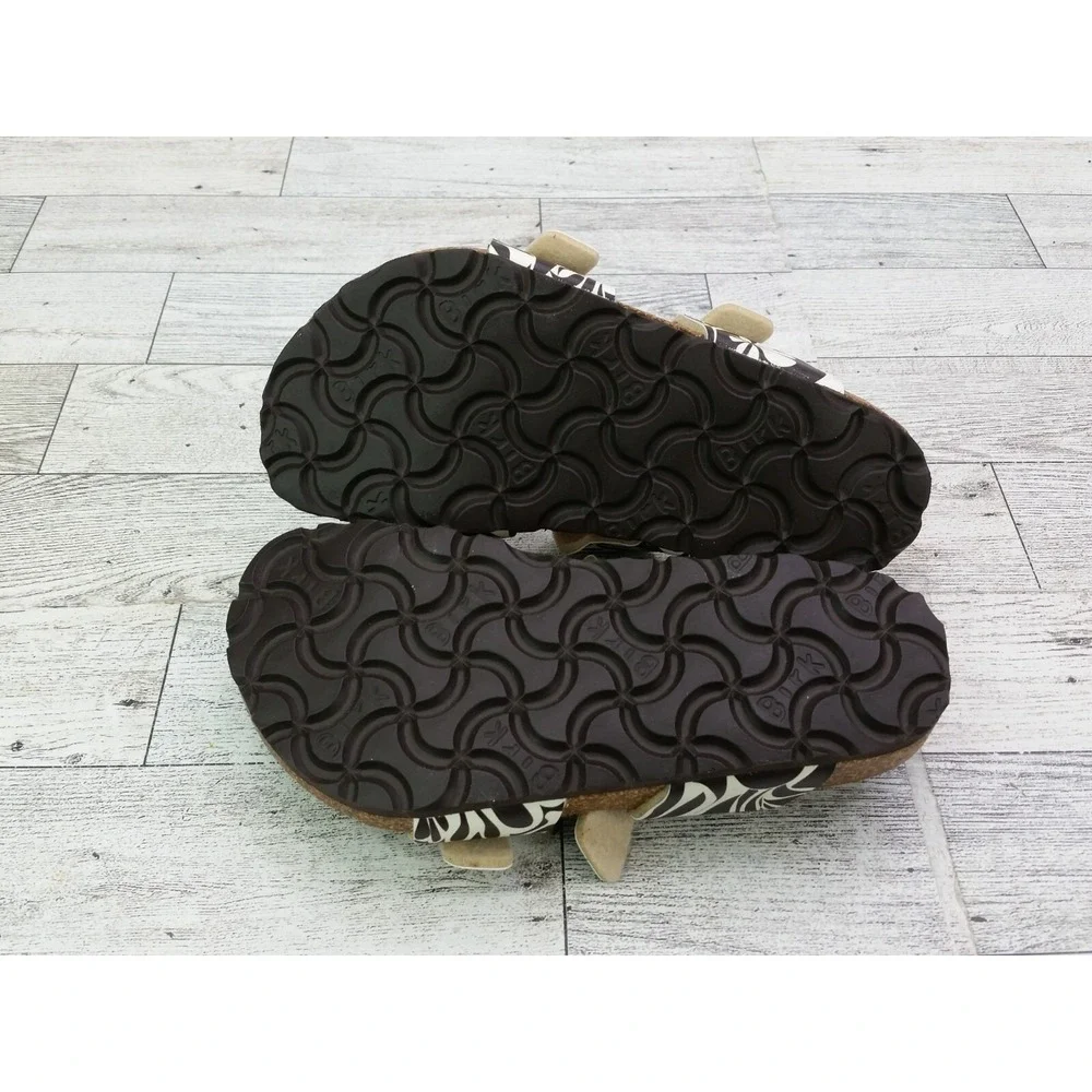 Birkenstock Girls‎ Salina Sandals Brown White Birkis Shoes Size EU 26 US 8 Kids